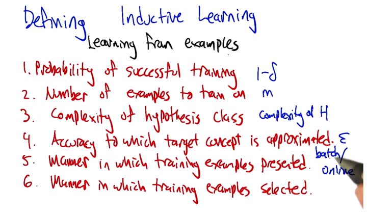 Defining inductive learning
