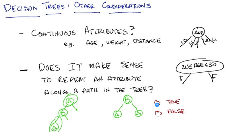 Quiz 6: Decision Trees Other Considerations