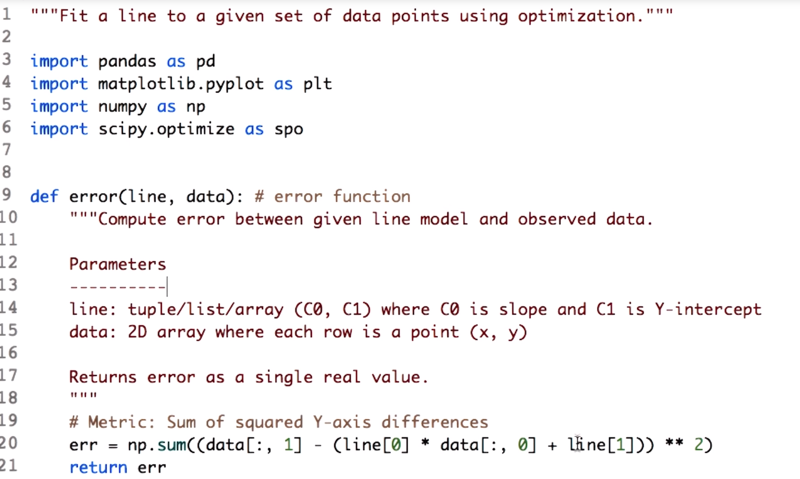 Define error function