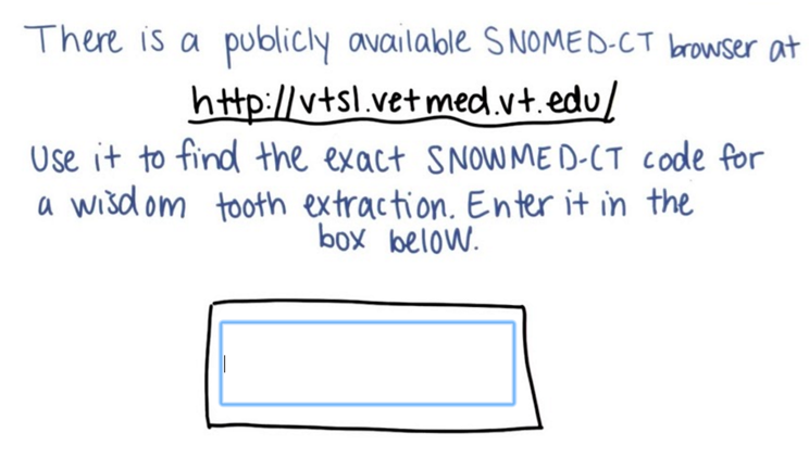Quiz 1: look up SNOMEC-CT code
