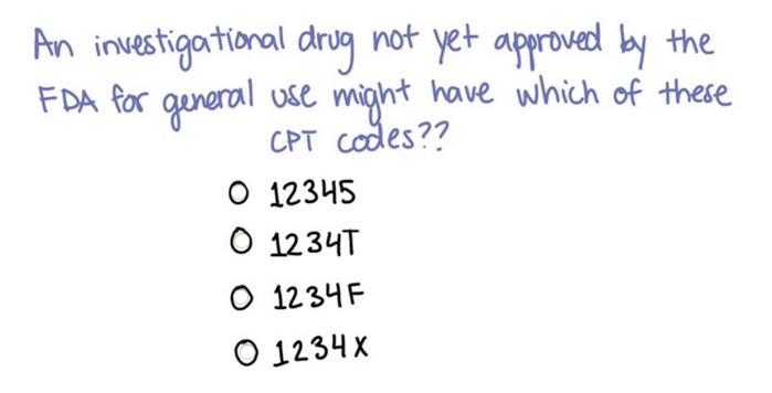 Quiz 4: CPT code
