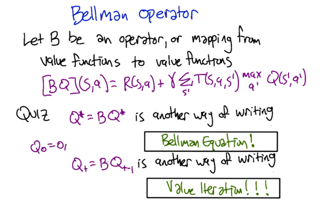 Quiz 1: Bellman Operator