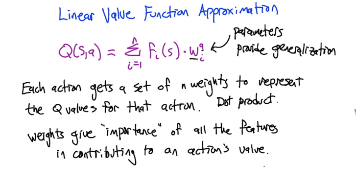 Linear value function